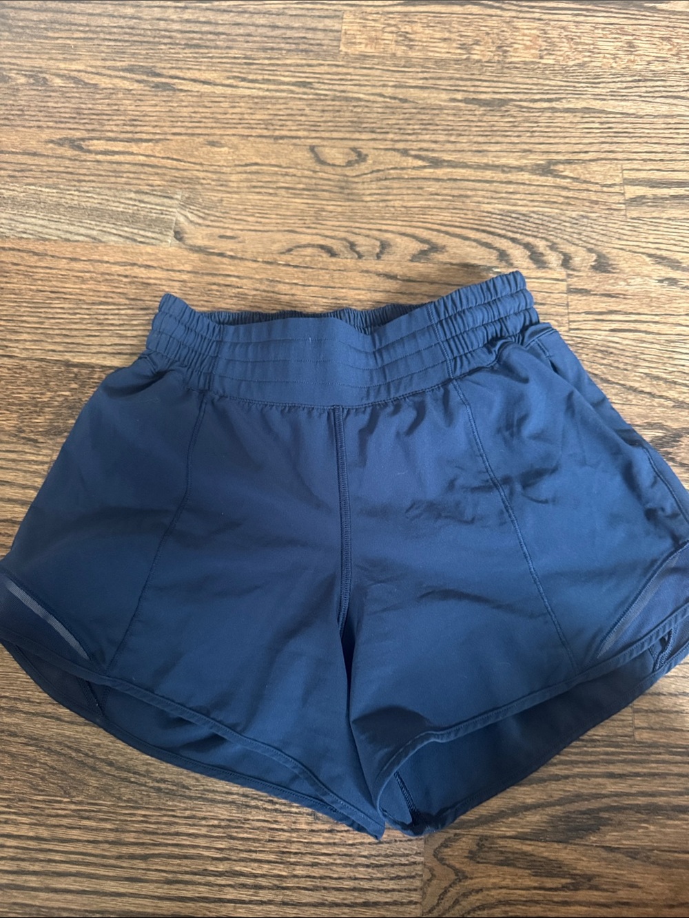 Lululemon Women's Navy Athletic Shorts - Comfortable Run & Training Shorts